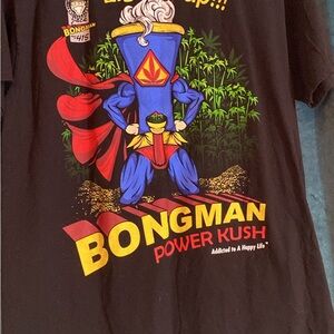 Bongman Power Kush Graphic T-Shirt medium